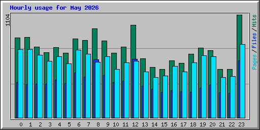 Hourly usage for May 2026